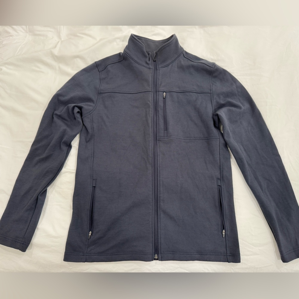 Wool&Prince Ponte Full-Zip Jacket Navy - Medium